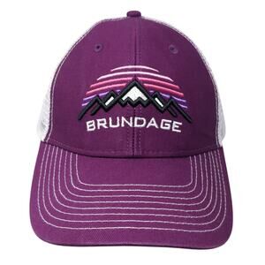 Brundage Snapback Mesh Back Trucker Hat Purple One Size Outdoor Ouray